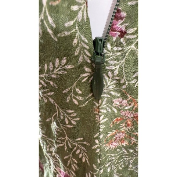 VTG Y2K Silk Handkerchief Hem Floral Dress Sz 0 Fairy Feminine Romantic - Picture 11 of 15